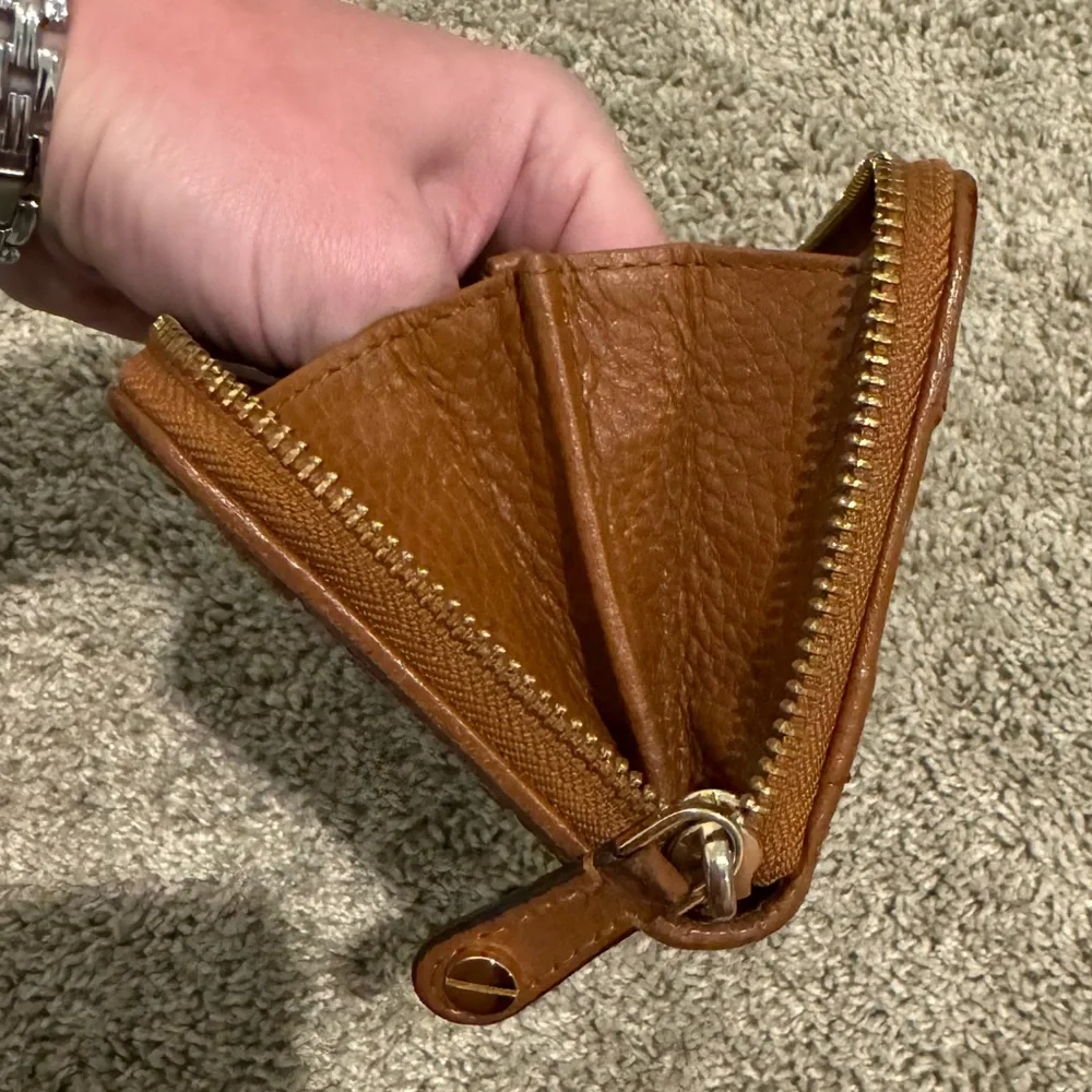 Michael Kors zippered accent pebbled leather zip around wallet